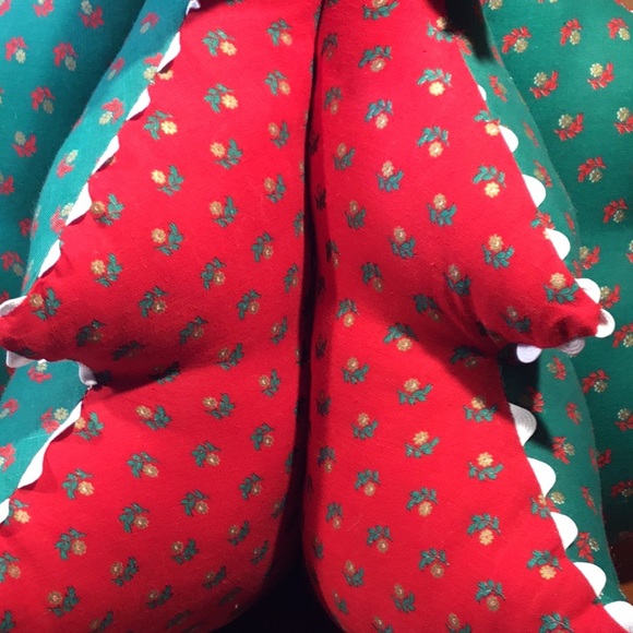 Vtg. Handcrafted Stuffed Christmas 16” Tree Decor - Picture 13 of 16